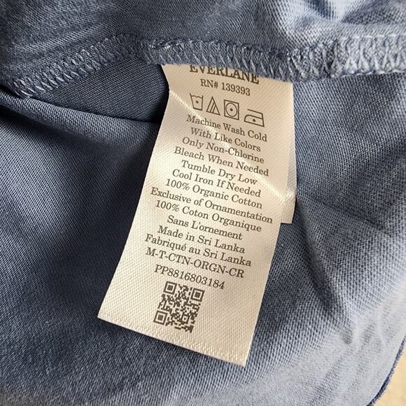 NEW Everlane Uniform Men's The Organic Cotton Crew Horizon Blue T-Shirt - Picture 5 of 8
